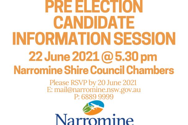 Pre-election Candidate Information Session - Narromine Shire Council 
